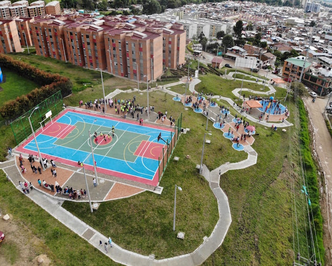 Diseño y construcción de parques recreodeportivos en Cundinamarca, Tolima y Huila